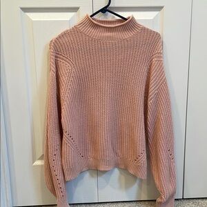 ABOUND Pink Knit Turtleneck Sweater